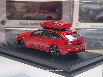 1/64 - AUDI - A6 RS6 AVANT C8 SW STATION WAGON 2021 - RED - CM Models