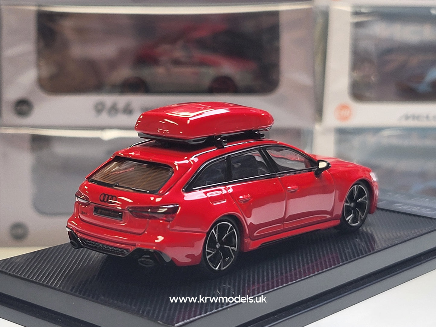 1/64 - AUDI - A6 RS6 AVANT C8 SW STATION WAGON 2021 - RED - CM Models