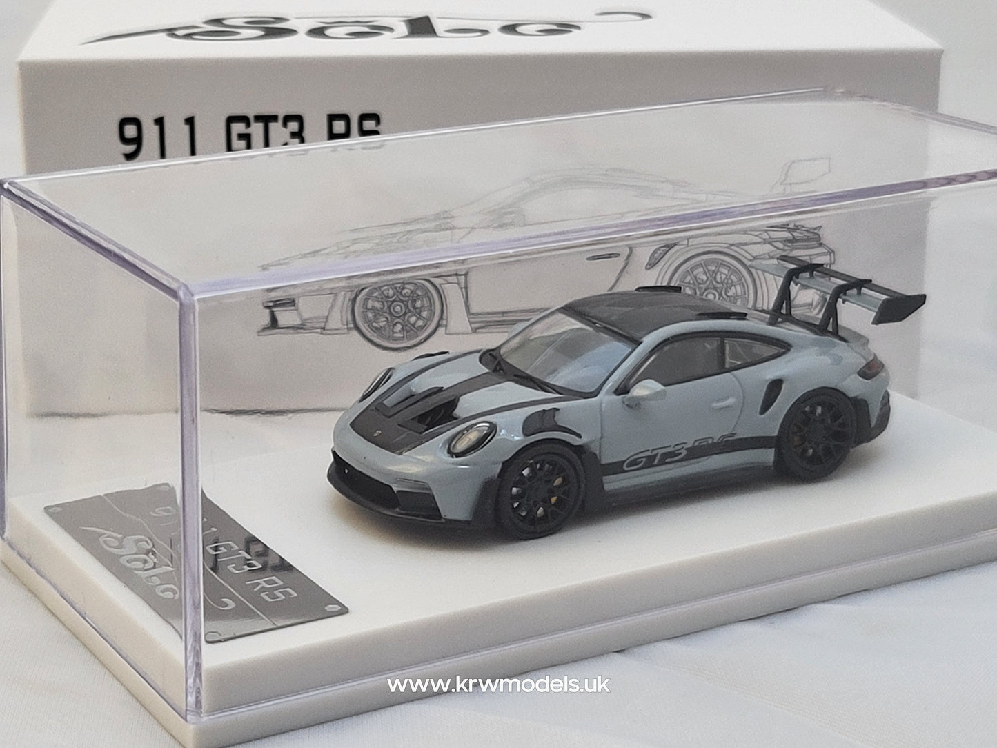 1/64 Porsche 911 GT3 RS - Grey - Solo Models