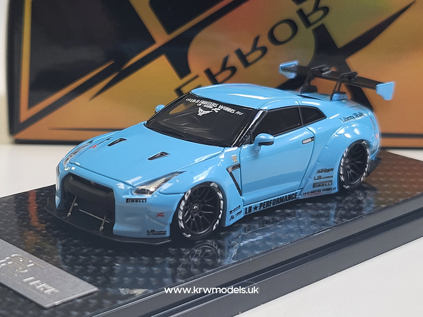 1/64 GTR R35 LB Performance - Error404 - Resin Matt Blue