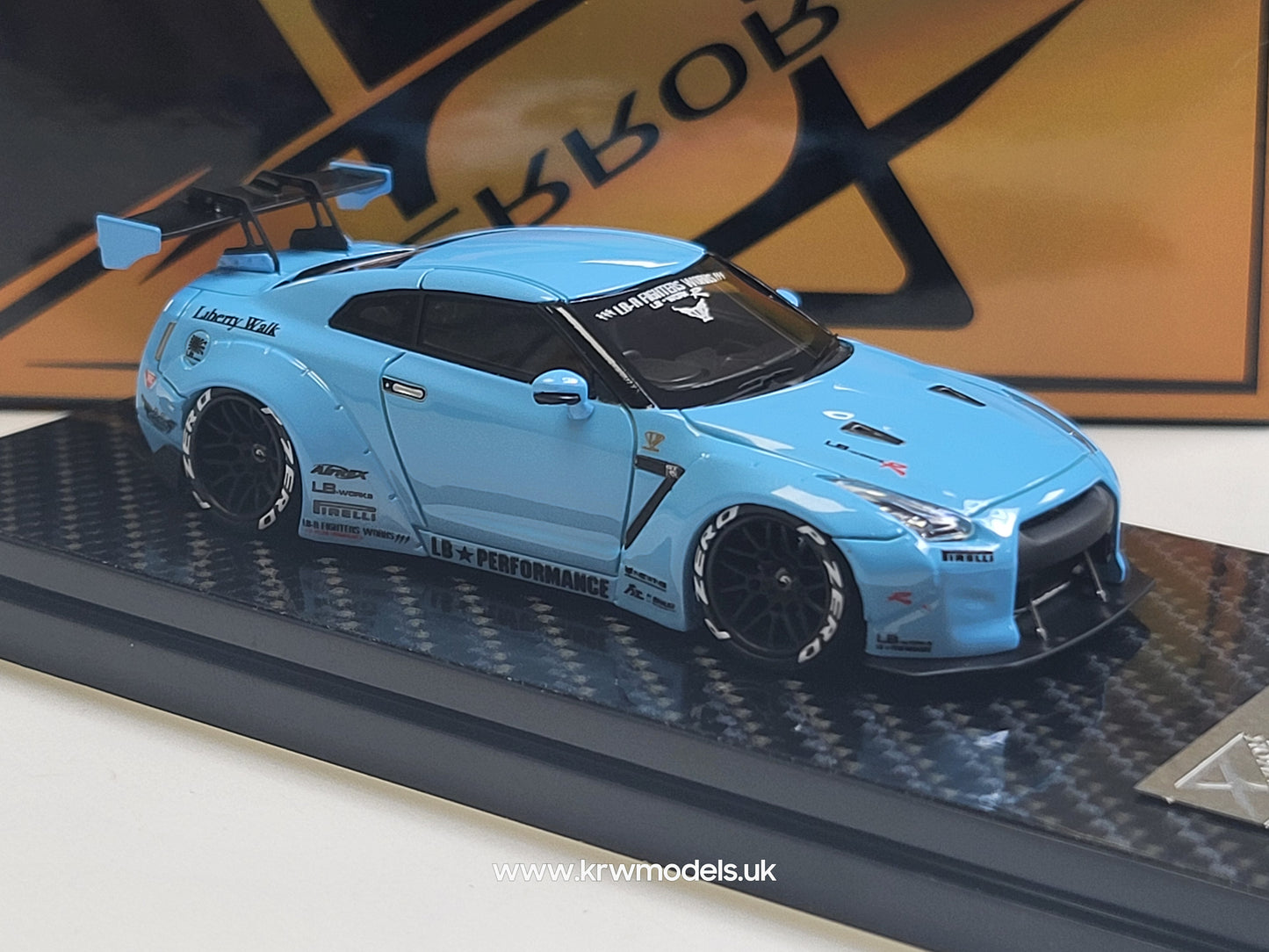 1/64 GTR R35 LB Performance - Error404 - Resin Matt Blue