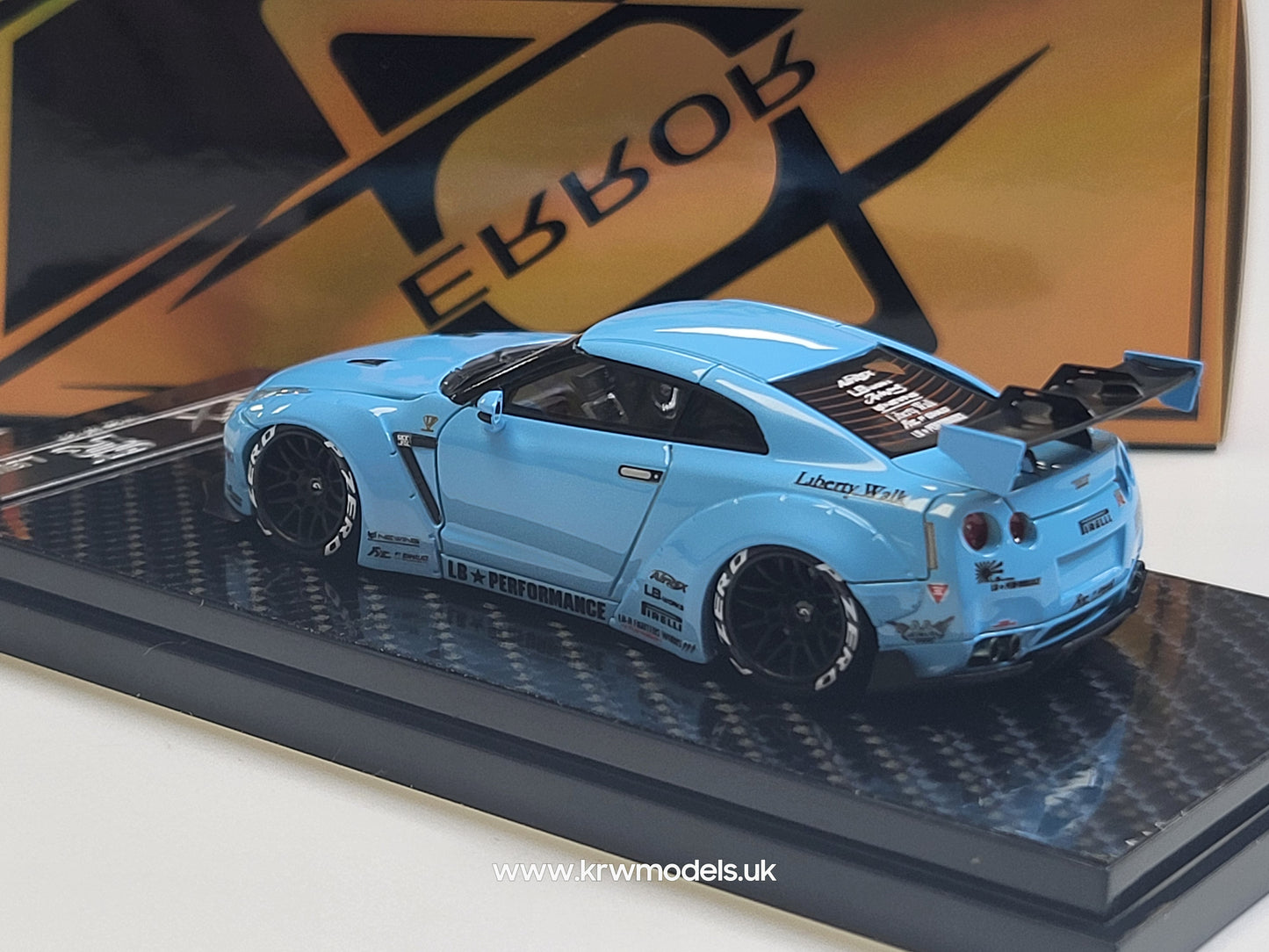 1/64 GTR R35 LB Performance - Error404 - Resin Matt Blue