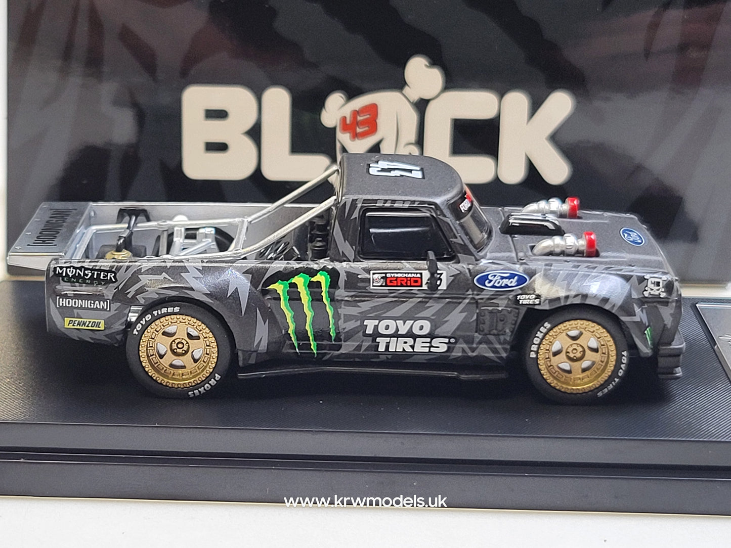 1/64 1977 F-150 Hoonitruck TIANMEN Black Claw - Street Warrior