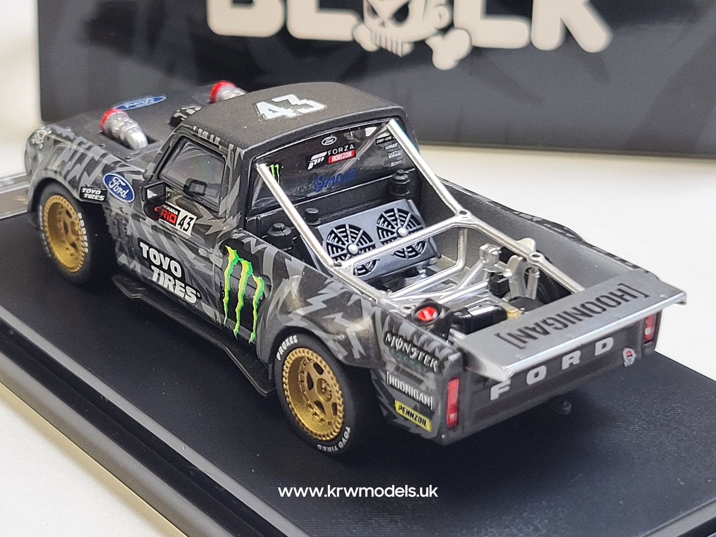 1/64 1977 F-150 Hoonitruck TIANMEN Black Claw - Street Warrior