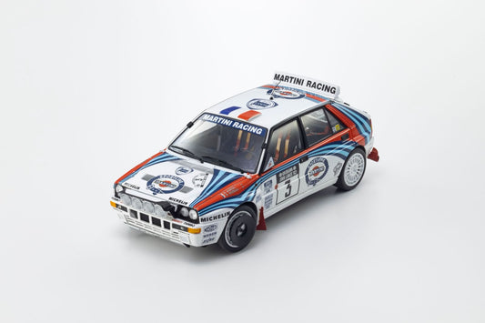 1/18 DELTA HF INTEGRALE EVOLUZIONE MARTINI (night version) N 3 WINNER RALLY 1000 LAKES 1992 DIDIER AURIOL - BERNARD OCCELLI - Kyosho - 08348L