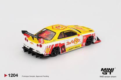 1/64 - NISSAN LB-ER34 SUPER SILHOUETTE SKYLINE SUPPAIMAN OKINAWA (RHD) - MiniGT - MGT01204