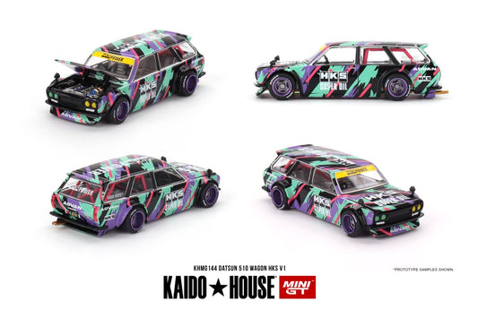 1/64 DATSUN KAIDO 510 WAGON HKS V1 - MGTKHMG144