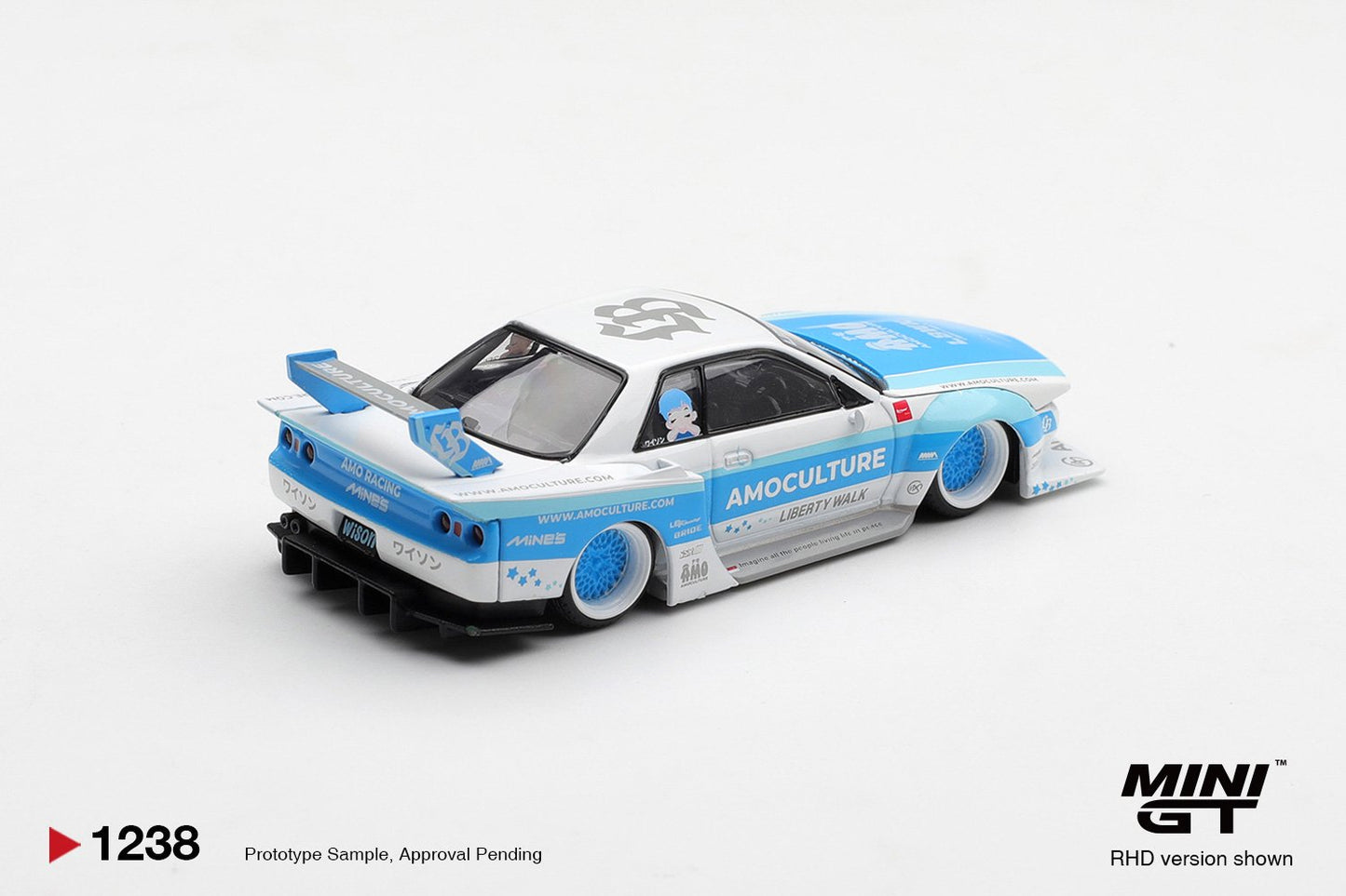 1/64  NISSAN SKYLINE GT-R (R32) LBWK KAIDO WORKS AMOCULTURE - Mini GT - MGT01238