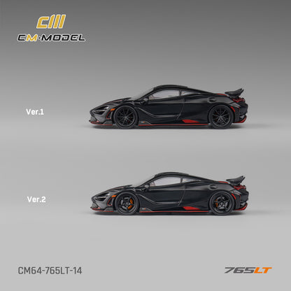 1:64 Mclaren 765LT Matt black 765LT-  CM Models - CM64-765LT-14