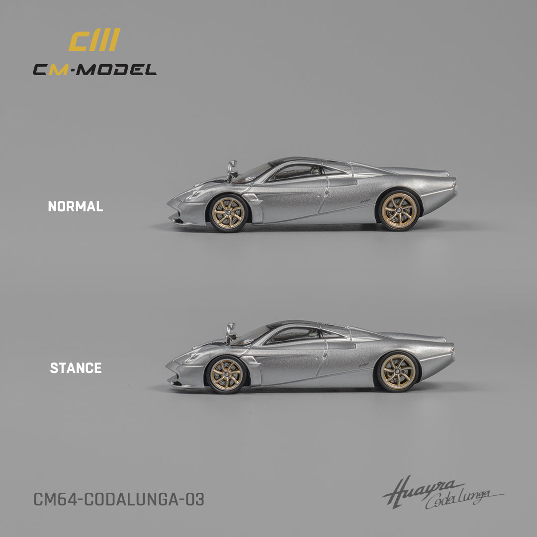 1:64 Pagani Codalunga Metallic silver- CM Models - CM64-Codalunga-03