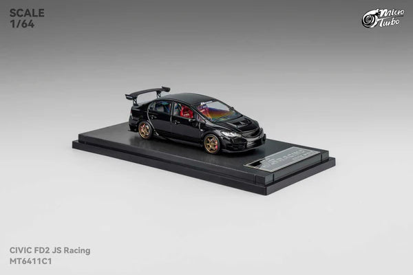 1/64 Custom FD2 J’S Racing, metallic black - Micro Turbo - MT6411C1