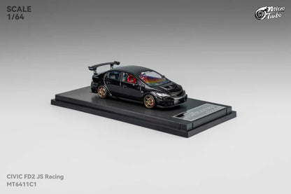 1/64 Custom FD2 J’S Racing, metallic black - Micro Turbo - MT6411C1