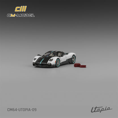 1:64 Pagani Utopia pearl white  with carbon - CM Models - CM64-Utopia-09