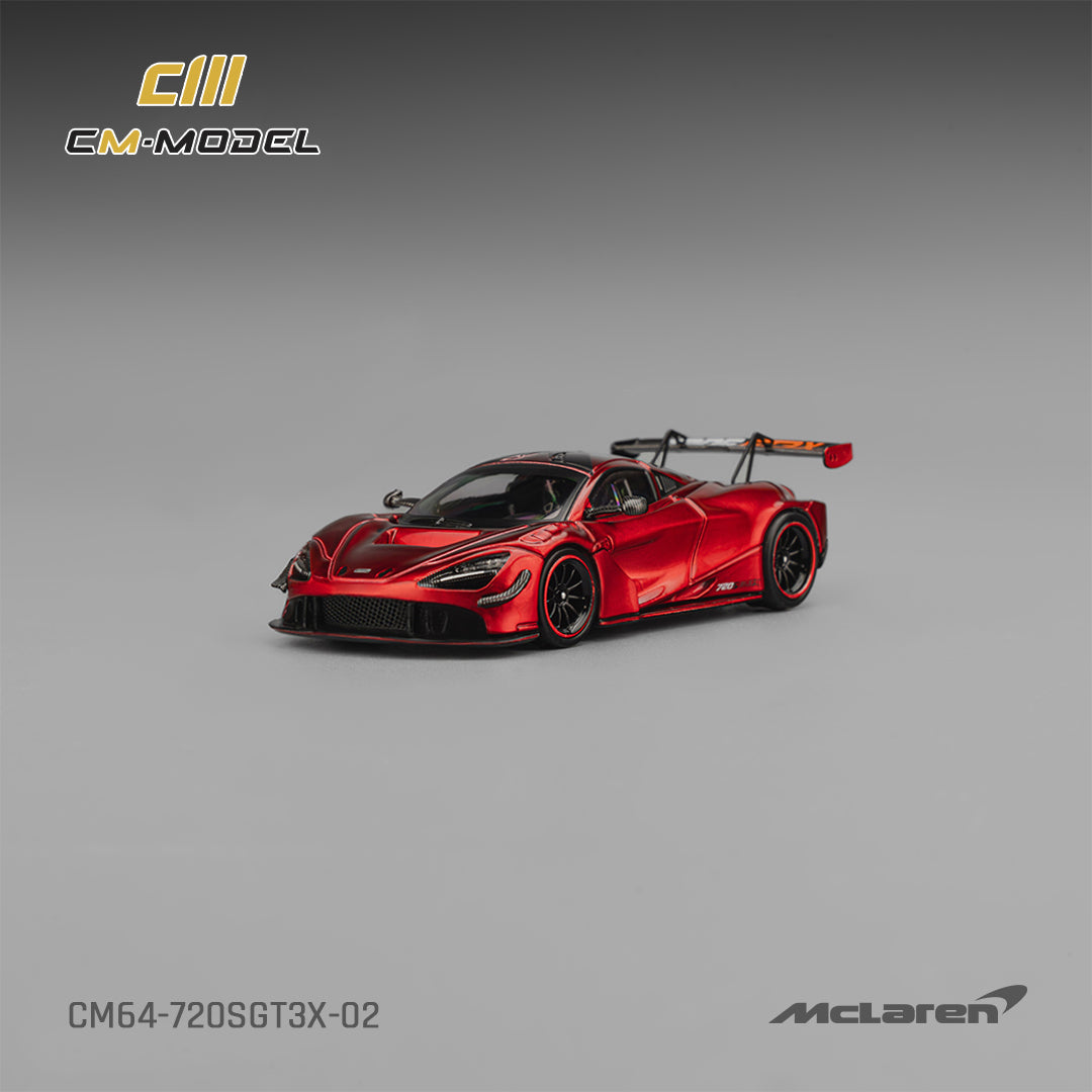 1/64 Mclaren 720SGT3X Metallic red - CM Models - CM64-720SGT3X-02