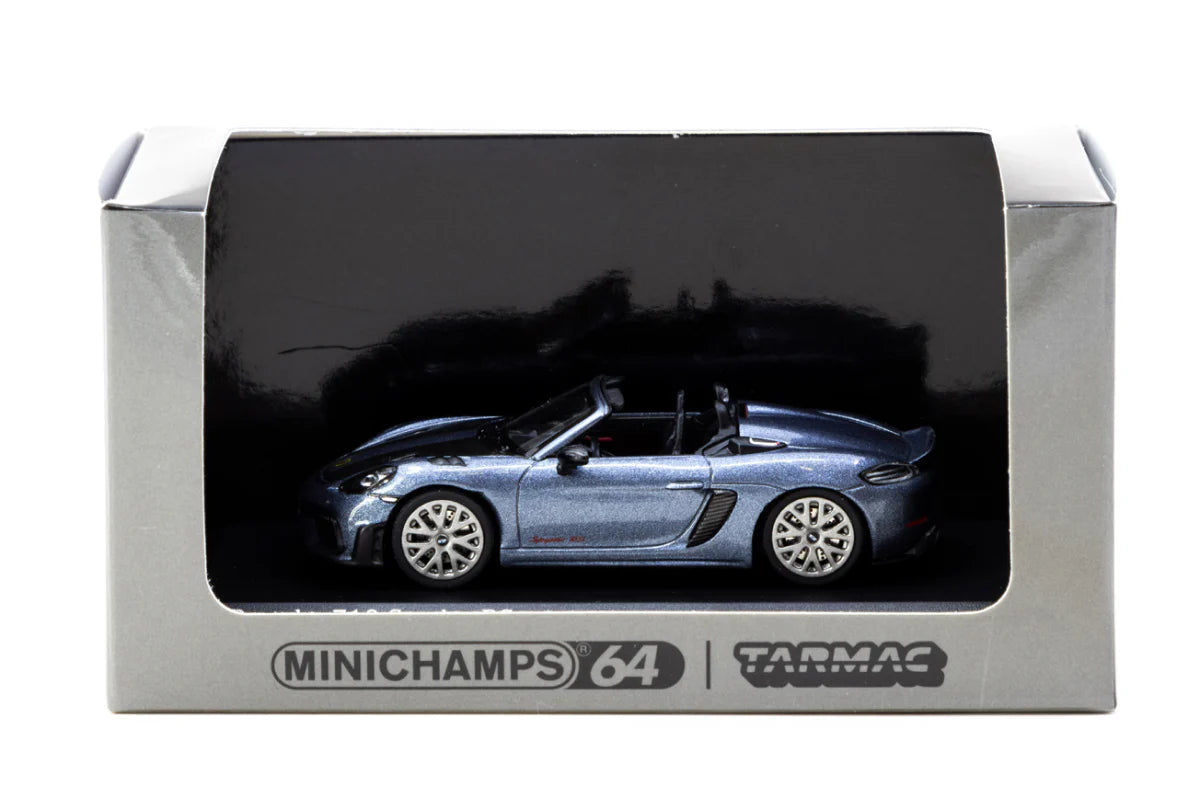 1:64 Porsche 718 Spyder RS, Vanadium Grey Metallic - Tarmac Models - TC-T64MC-008-VG