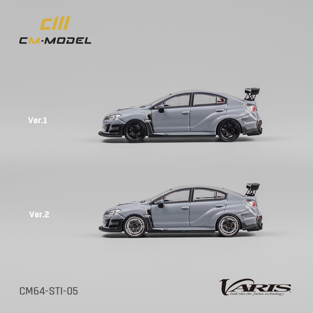 1:64 Subaru STI Varis Widebody 1.0 Gray - CM64- STI-05