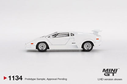 1/64  LAMBORGHINI COUNTACH 25TH ANNIVERSARY WHITE  - MGT01134