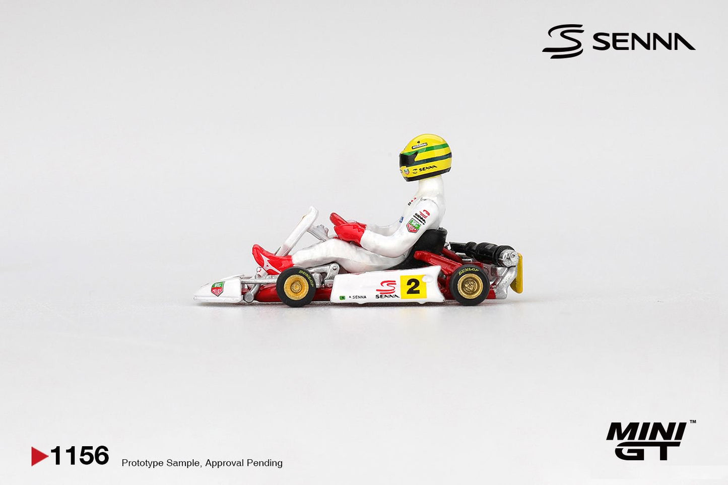 1/64 SENNA KART NO.2 AYRTON SENNA DA SILVA 1993 MASTERS OF PARIS-BERCY - MiniGT - MGT01156