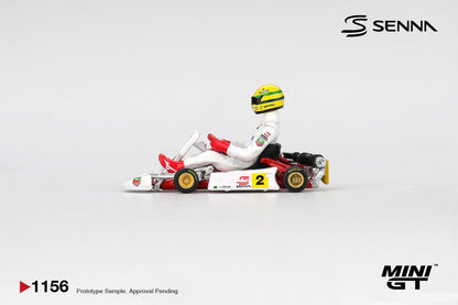 1/64 SENNA KART NO.2 AYRTON SENNA DA SILVA 1993 MASTERS OF PARIS-BERCY - MiniGT - MGT01156