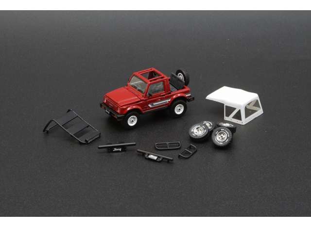 1/64 Suzuki Jimny SJ413, red right hand drive. - BM Creations - BM64B0166rhd