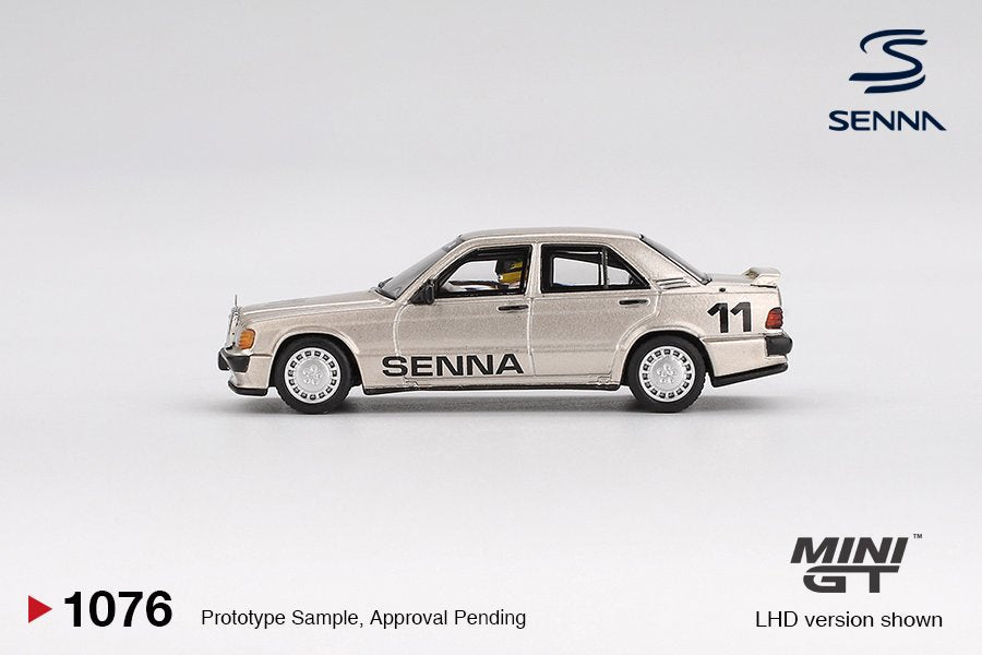 1/64 MERCEDES-BENZ 190 E 2.3-16 NO.11 AYRTON SENNA 1984 NURBURGRING RACE OF CHAMPIONS WITH FIGURE - MGT01076