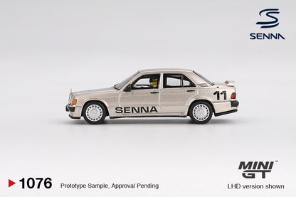 1/64 MERCEDES-BENZ 190 E 2.3-16 NO.11 AYRTON SENNA 1984 NURBURGRING RACE OF CHAMPIONS WITH FIGURE - MGT01076