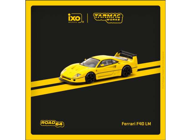 1:64 Ferrari F40 LM, yellow - Tarmac - TC-T64R-075-YL