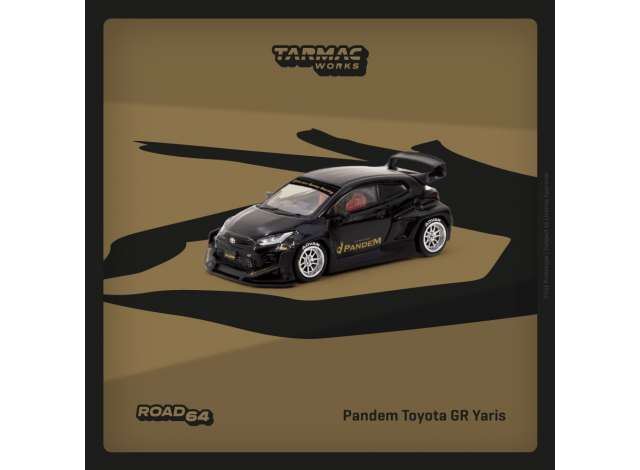 1/64 Pandem Toyota Yaris GR, black - Tarmac Models - TC-T64R080BK