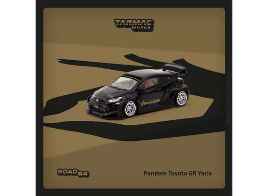 1/64 Pandem Toyota Yaris GR, black - Tarmac Models - TC-T64R080BK