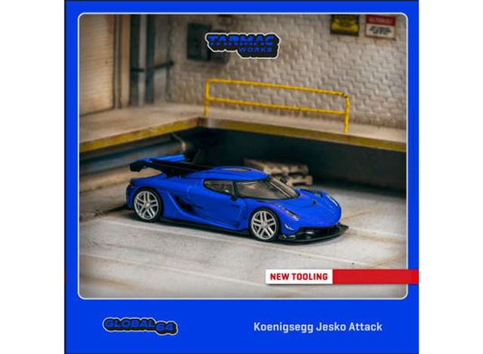 1/64 Koenigsegg Jesko Attack, blue Mijo Exclusive  - Tarmac Models - TC-T64G-TL052-BL-MJ