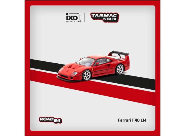 1/64 Ferrari F40 LM, red - Tarmac Models TC-T64R-075-RE