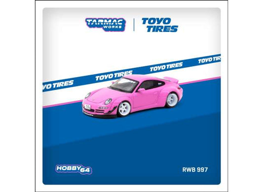 1/64 Porsche RWB 997, pink - Tarmac Models TC-T64-057-PN