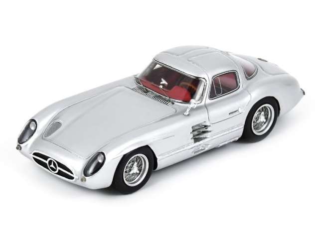 1/43 - 1955 Mercedes Benz 300 SLR Uhlenhaut Coupé, silver - S0049