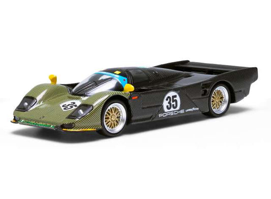 1/64 2009 Porsche Dower 962 Le Mans Magny-Cours Test Hobby Forum 2009 #35, black/green  -  SPARKY 064009