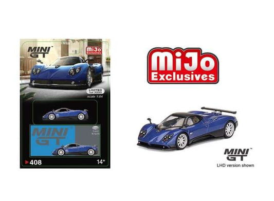 1/64 - Pagani Zonda F, blue argentina - MiniGT - Mijo - MGT00408MJ