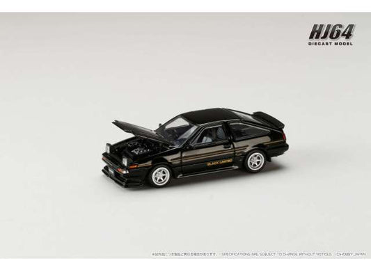 1/64 Toyota Sprinter Trueno GT APEX (AE86) Black Limited JDM Style, black - Hobby Japan - HJ645052BK