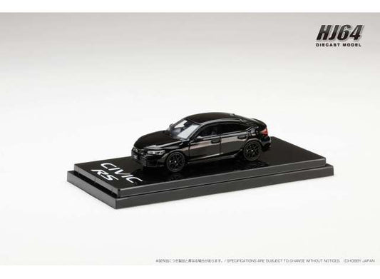 1:64 Honda Civic RS Customized Version, crystal black pearl - Hobby Japan - HJ642046ABK