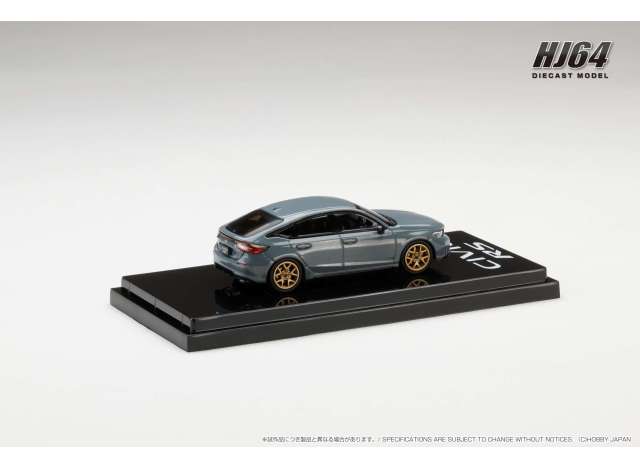 1:64 Honda Civic RS Customized Version, sonic gray pearl - Hobby Japan - HJ642046BGY