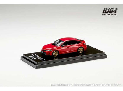 1:64 Honda Civic RS Customized Version, premium crystal red metallic - Hobby Japan - HJ642046BR