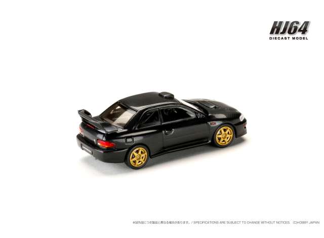 1:64 Subaru Impreza 22B Sti Version (GC8) Rally Base Car *Carbon pattern version* , carbon black  - Hobby Japan