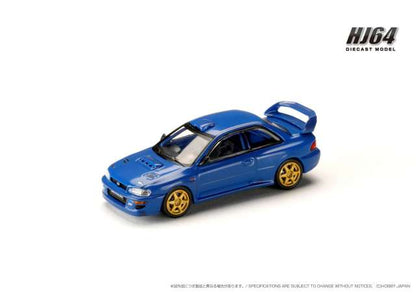 1:64 Subaru Impreza 22B Sti Version (GC8) Rally Base Car *Carbon pattern version* , carbon blue - Hobby Japan