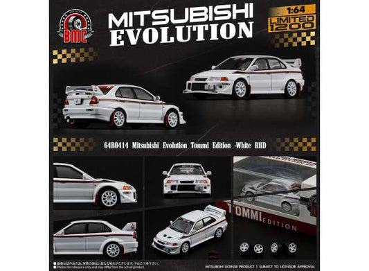 1/64 Mitsubishi Lancer EVO 6.5 Tommi Edition, white - BM64B0414