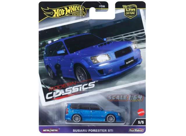 1:64 Hot Wheels - Subaru Forester Sti, blue - Car Culture