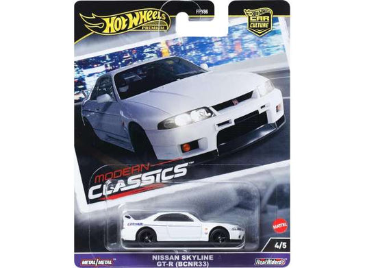 1:64 Hot Wheels - Nissan Skyline GT-R (BCNR33), white - Car Culture