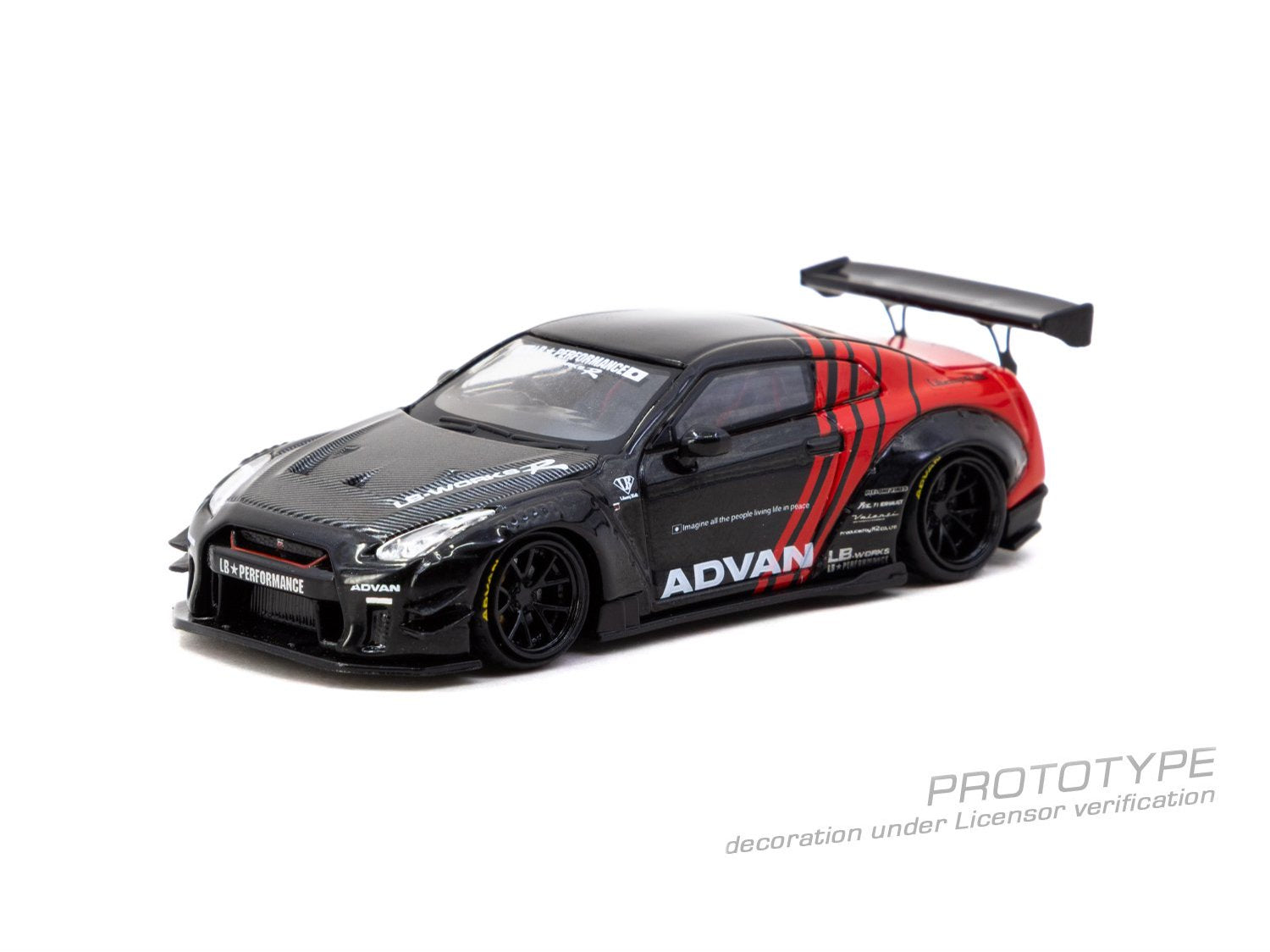 1/64 LB Works Nissan GT-R Type 2 Advan - Tarmac Models - T64-090