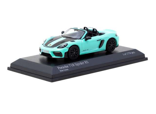 1:64 Porsche 718 Spyder RS, mint green - Tarmac Models - TC-T64MC-008-MG