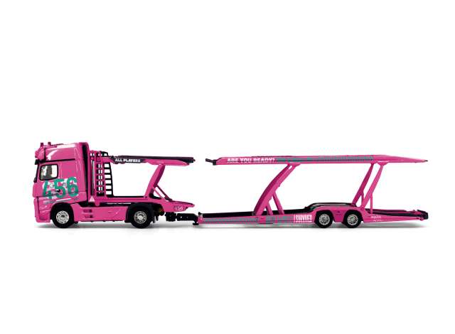1/64 - Mercedes-Benz Actros Gigaspace 4X2 Semi Trailer *Squid Game 2*, pink - Tiny Toys