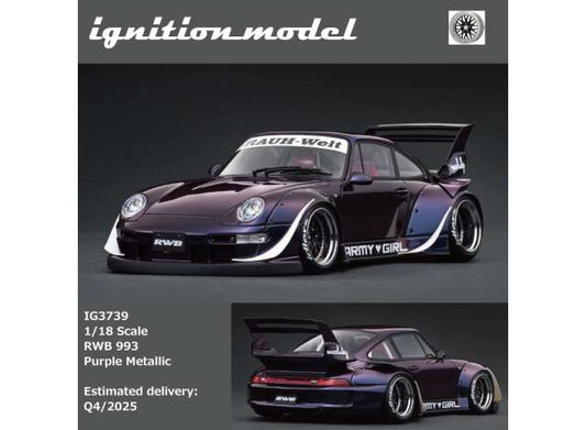 1/18 RWB 993, purple metallic - Limited Edition - Ignition Models - IG3739