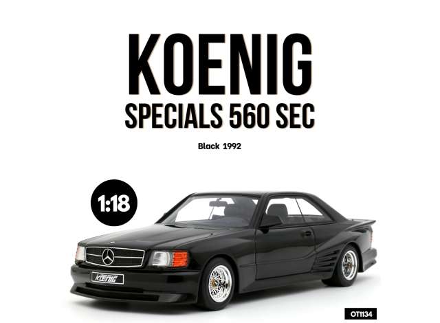 1/18 1992 Koenig Specials 560 sec black - Otto Models - OT1134