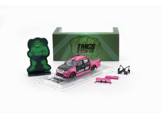 1:64 2018 Isuzu D-Max Low Rider *Malaysia Excluisive* TMCS2025, pink - BM Creations - BM64B0422
